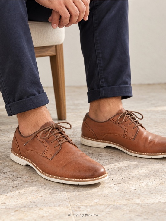 Steve Madden Other - Steve Madden Men's Brown Leather Casual Oxford Shoes